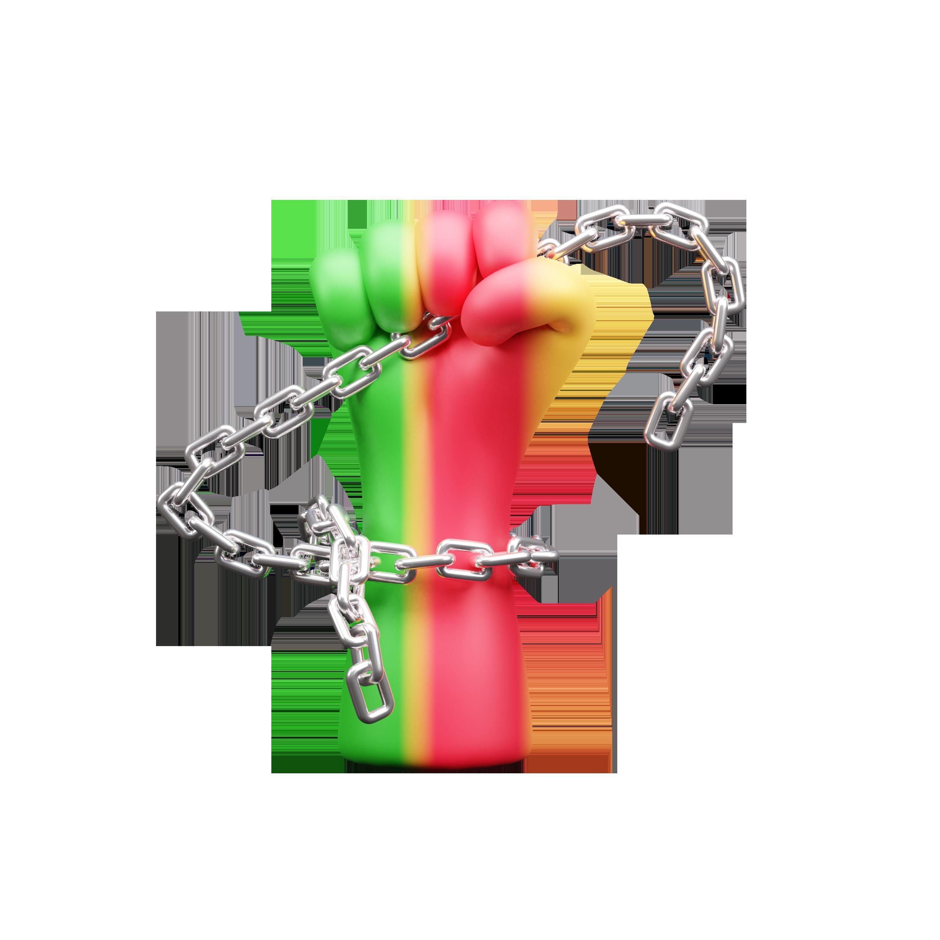 Black History Month 3d  Icon 3D model_10