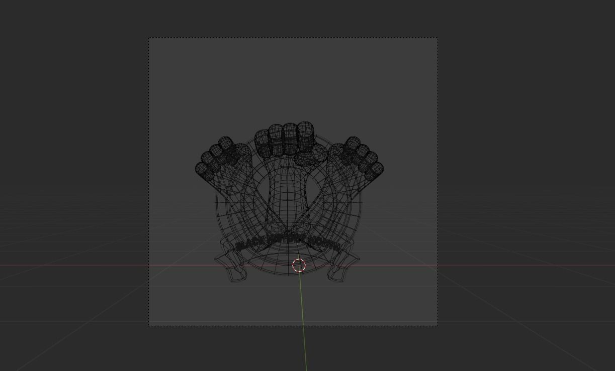 Black History Month 3d  Icon 3D model_5