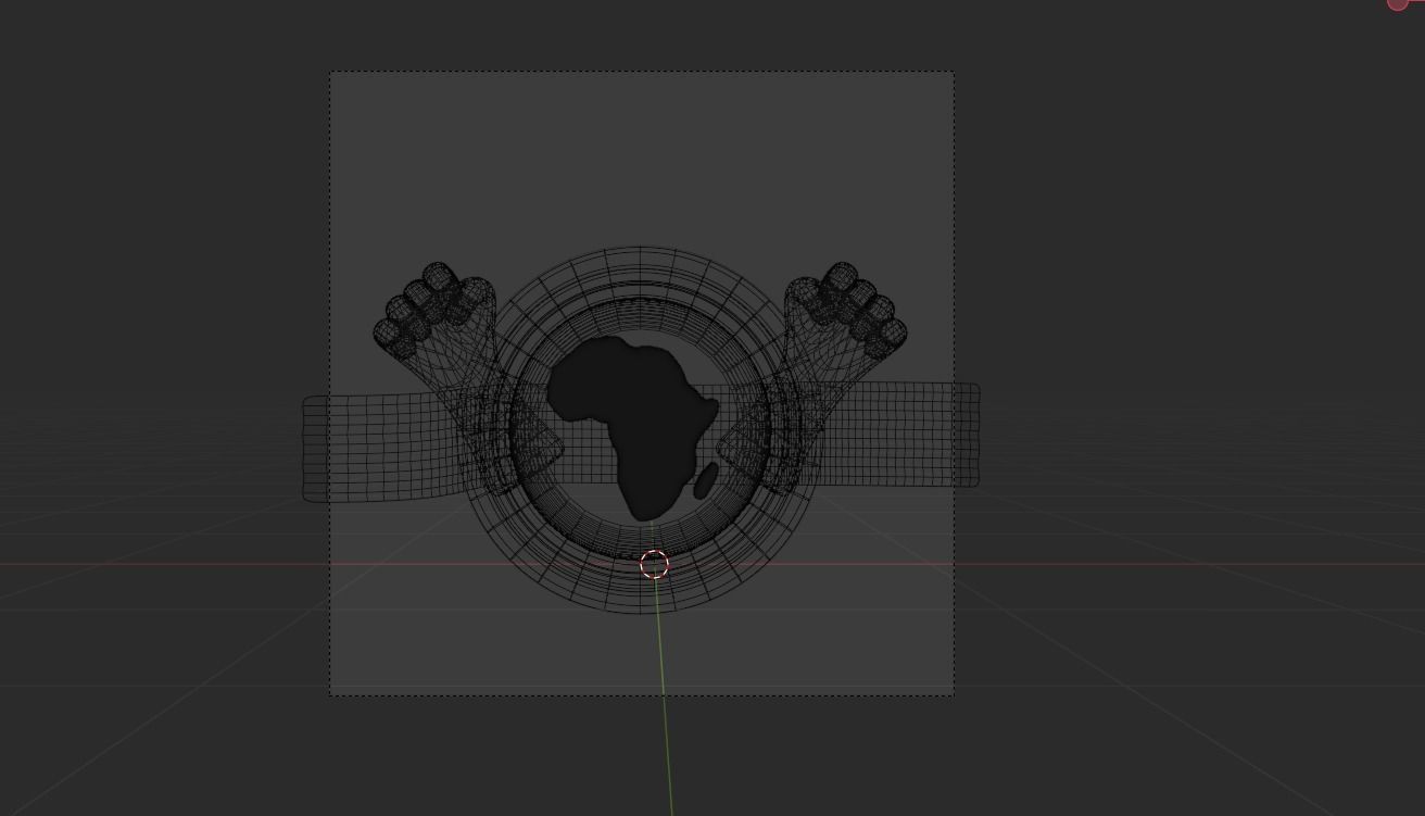 Black History Month 3d  Icon 3D model_6