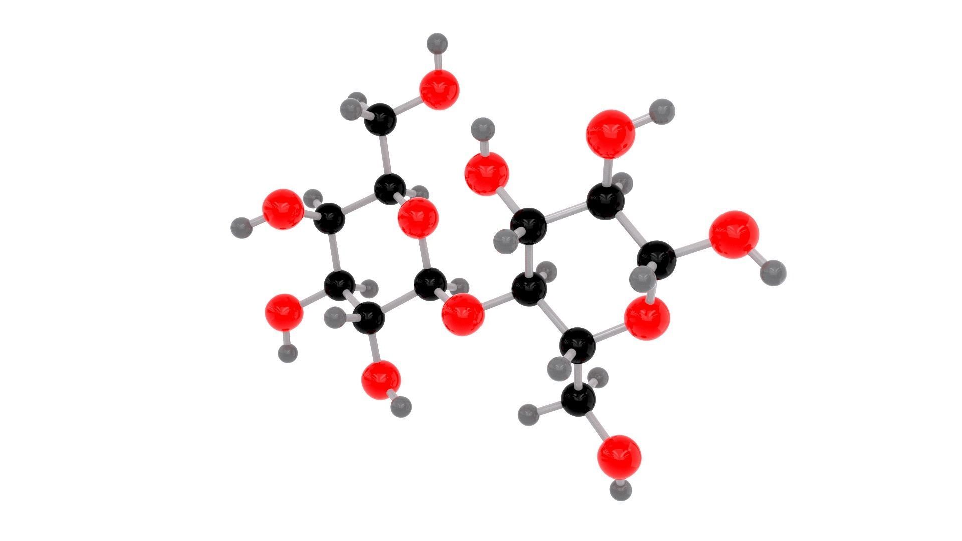 Lactose - Molecule 3D model_3