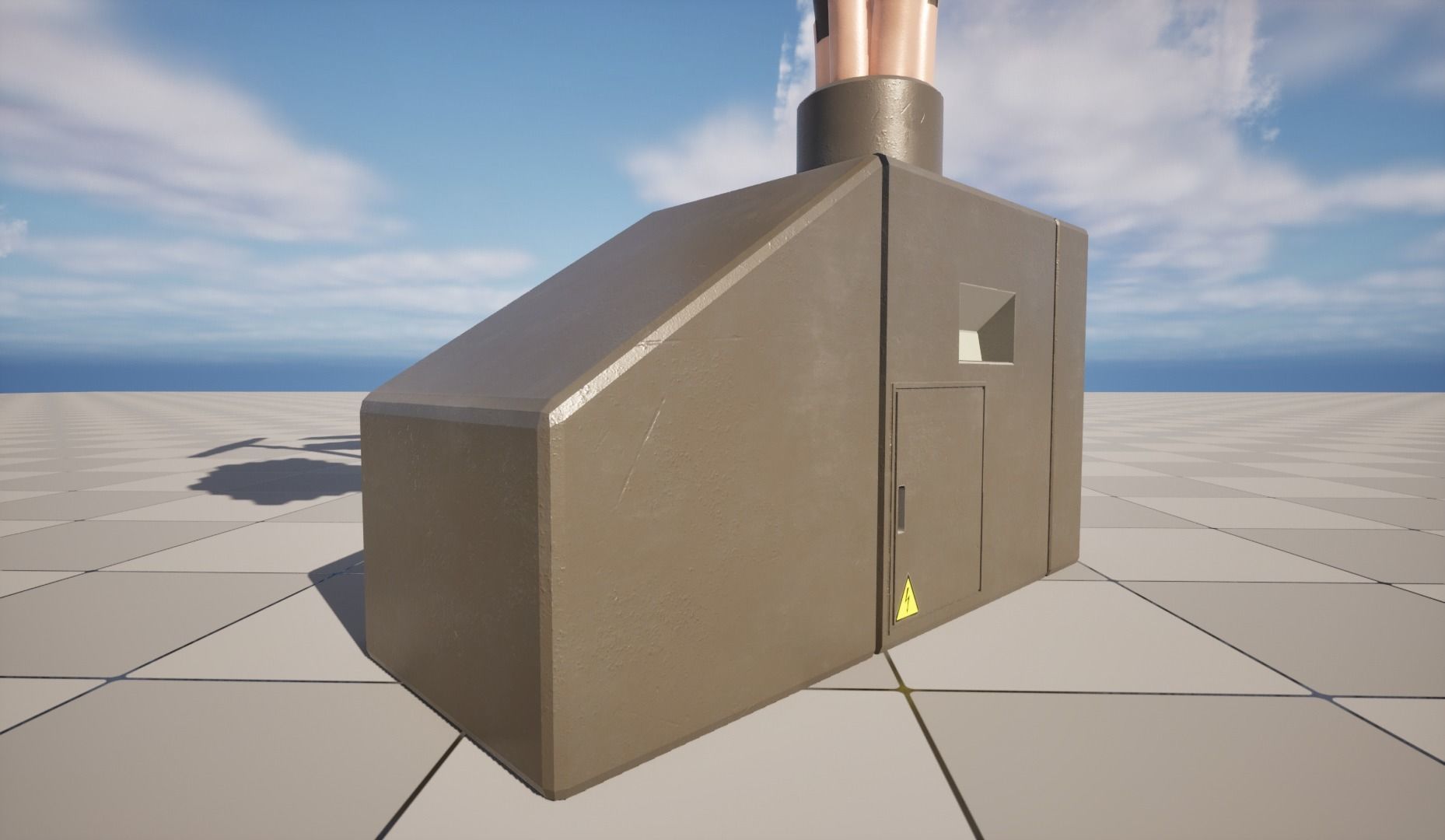 Solar Flower Low-poly 3D model_5