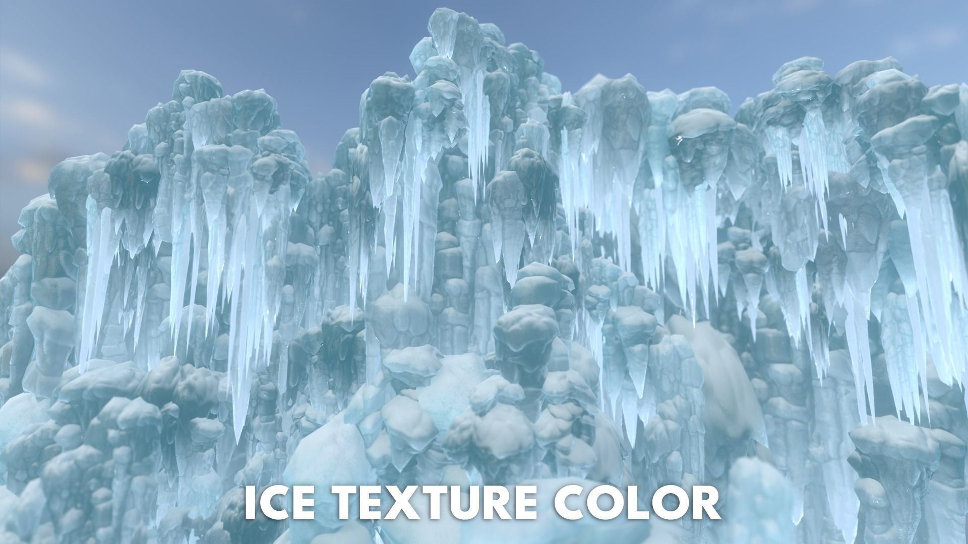 42 Low poly Ice Cave Modulars - 240103 Low-poly 3D model_2