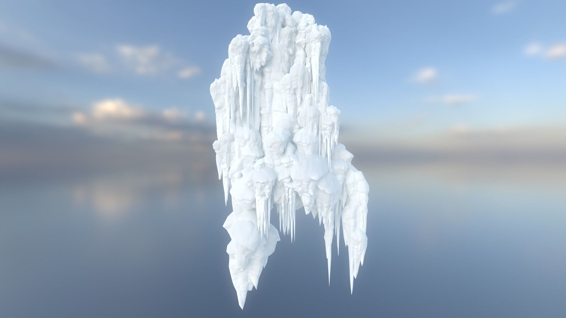 42 Low poly Ice Cave Modulars - 240103 Low-poly 3D model_22