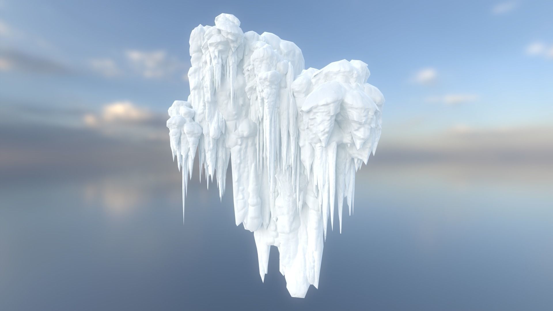 42 Low poly Ice Cave Modulars - 240103 Low-poly 3D model_23