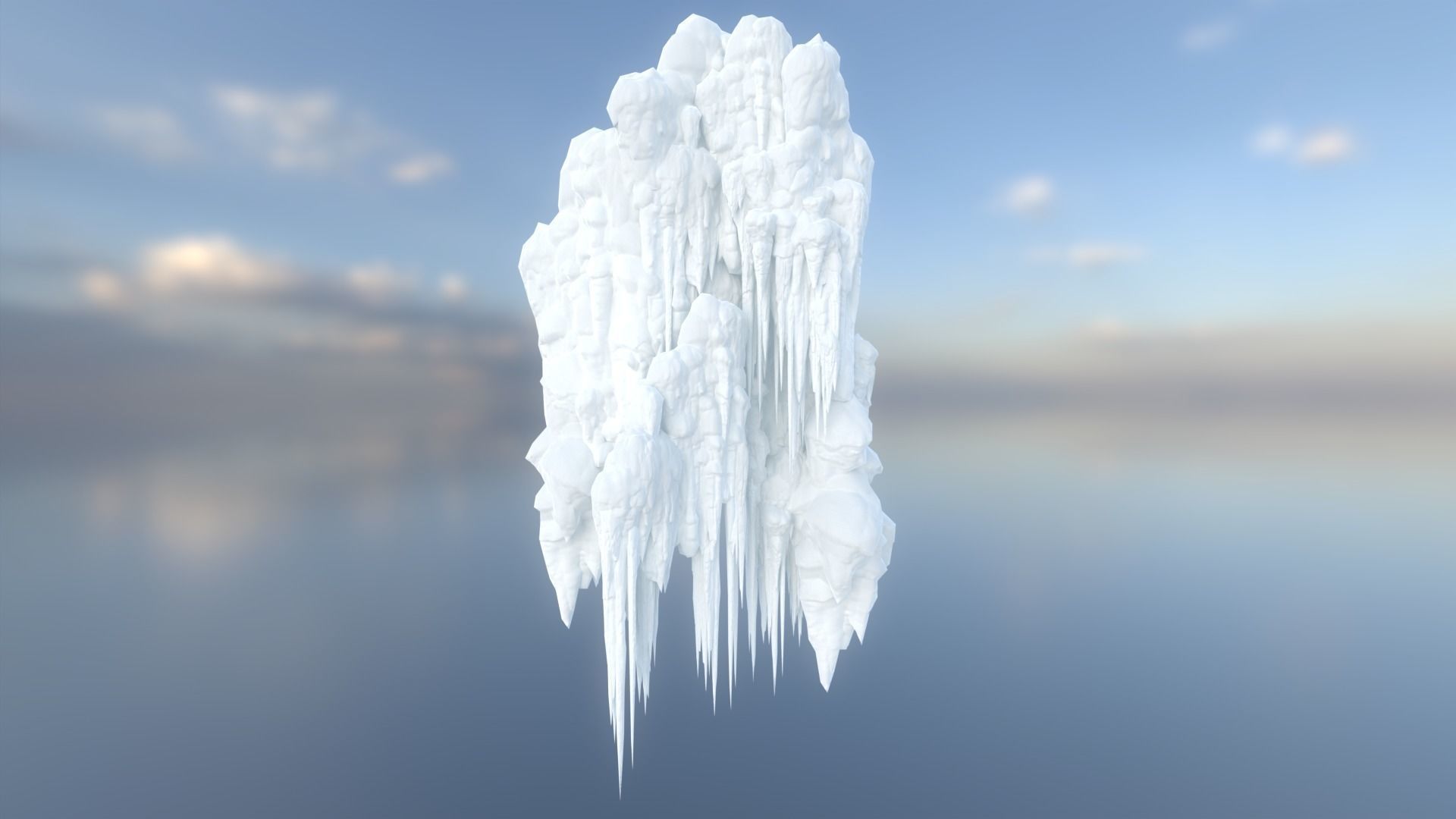 42 Low poly Ice Cave Modulars - 240103 Low-poly 3D model_21