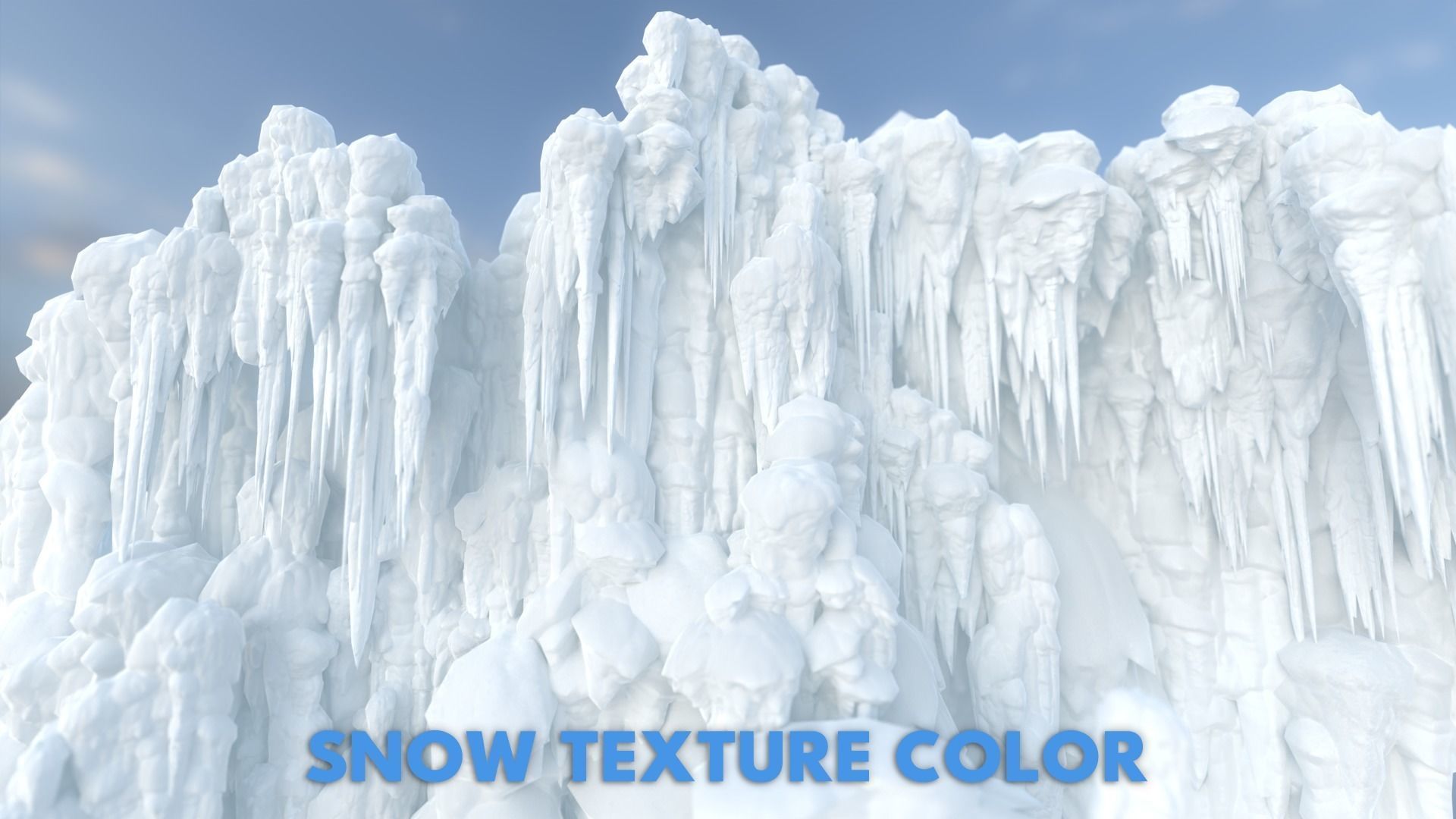 42 Low poly Ice Cave Modulars - 240103 Low-poly 3D model_1
