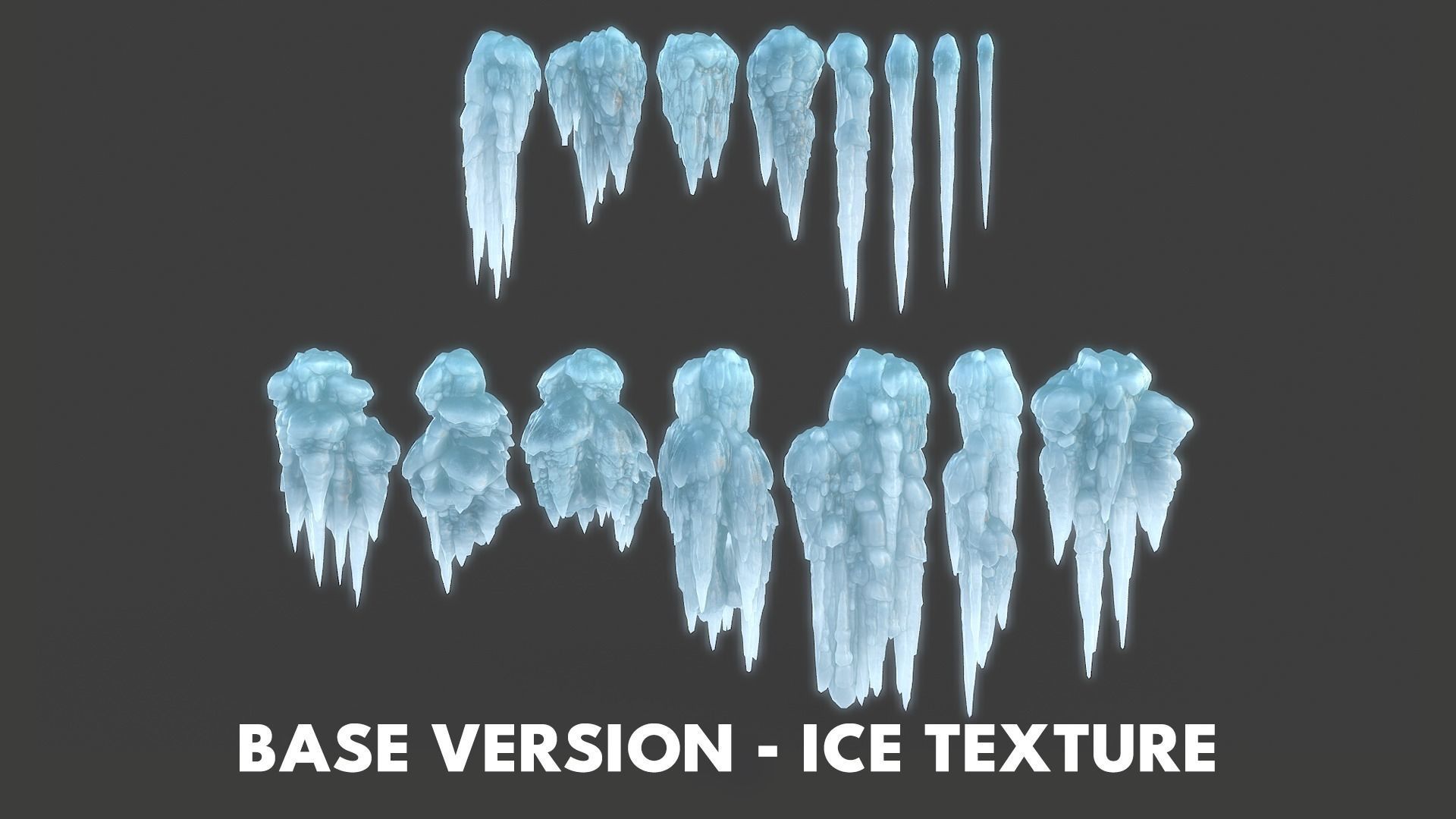 42 Low poly Ice Cave Modulars - 240103 Low-poly 3D model_4