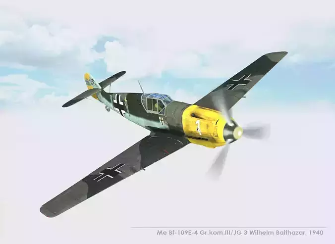  Messerschmitt Bf-109E-4 Green 1