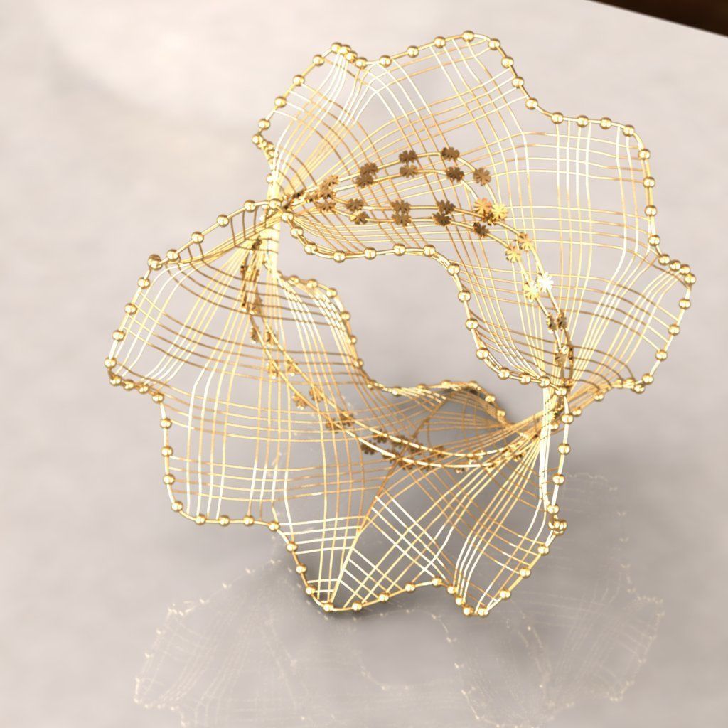 Fusion 3dbracelet light weight 3D print model_1