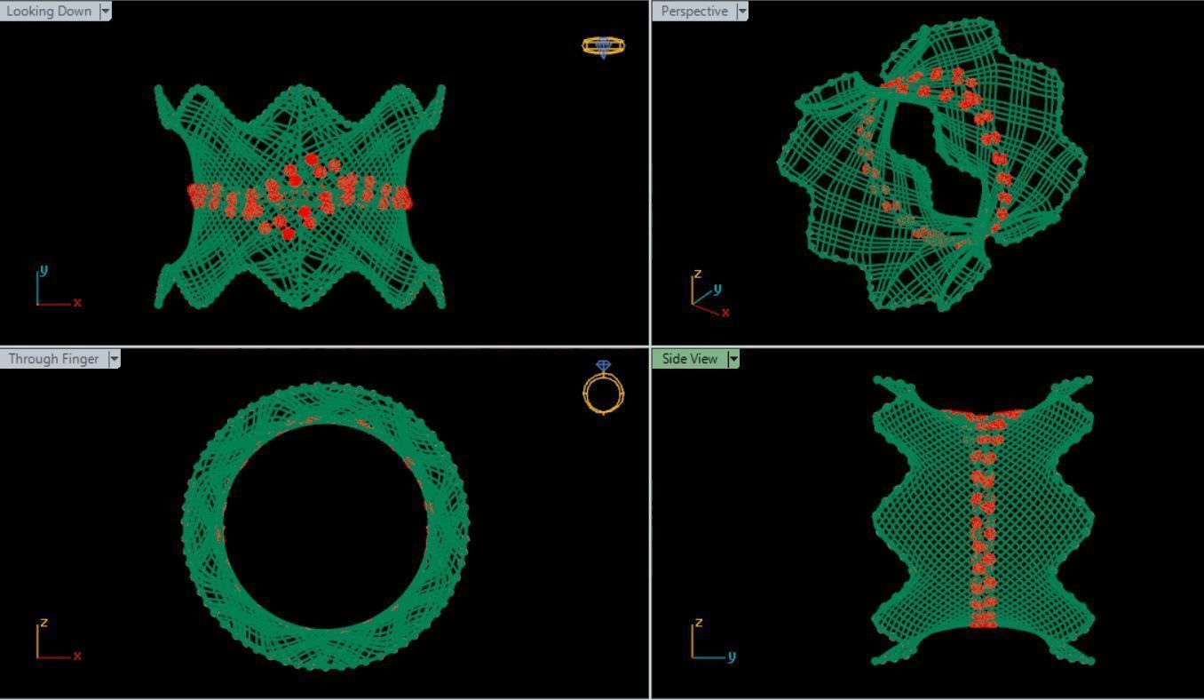 Fusion 3dbracelet light weight 3D print model_5