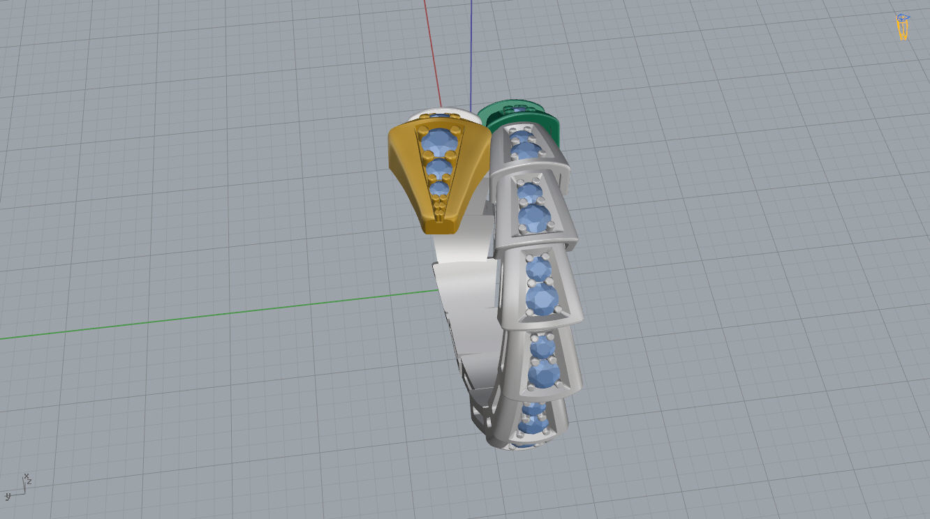 Bvlgari Serpenti Ring 3D print model_11