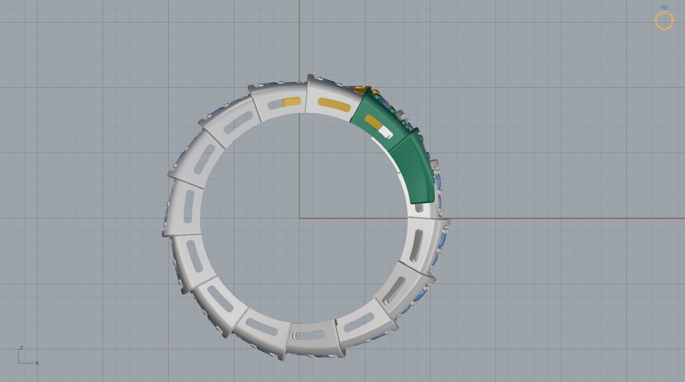 Bvlgari Serpenti Ring 3D print model_7