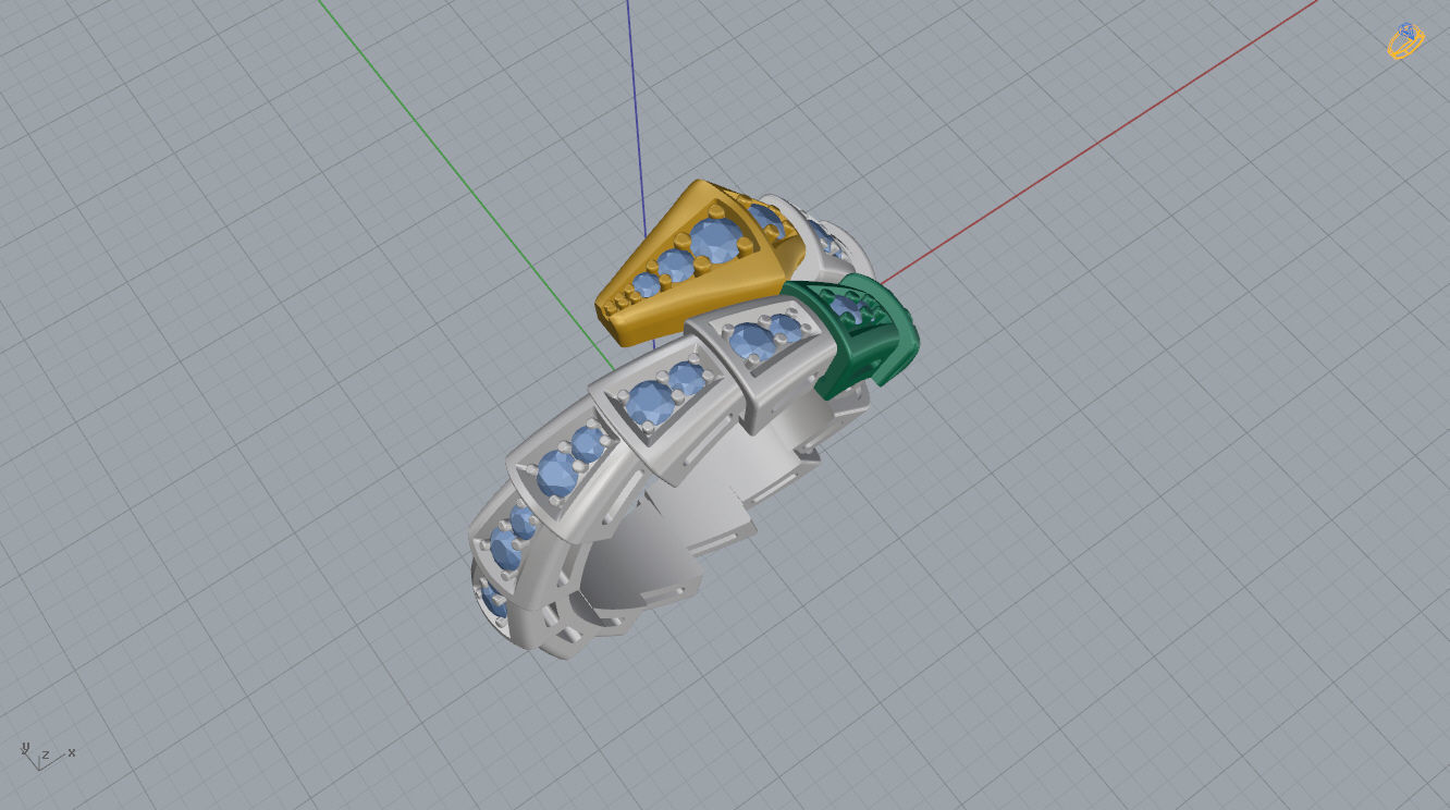 Bvlgari Serpenti Ring 3D print model_8