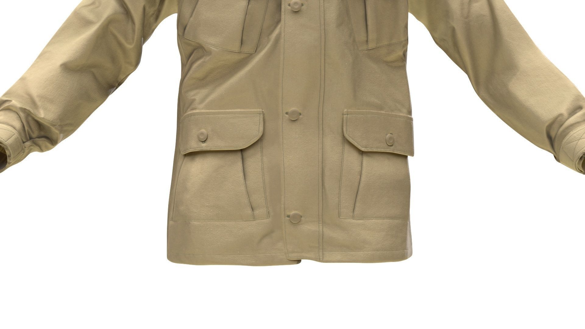 Jacket Low-poly 3D model_10