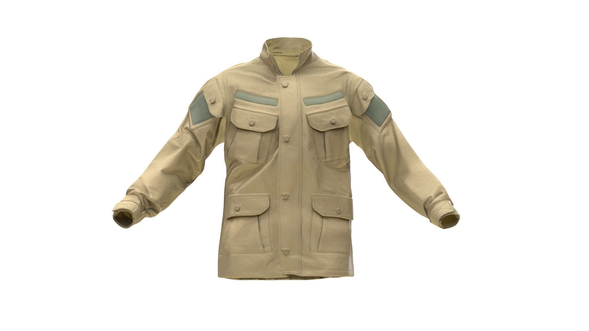 Jacket Low-poly 3D model_6
