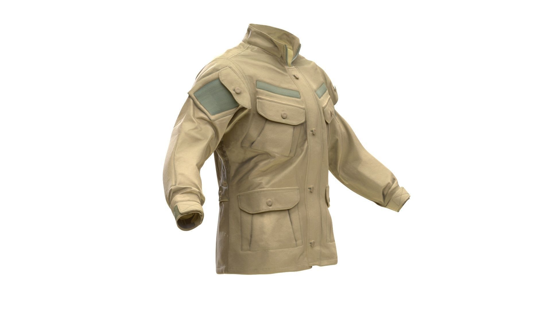 Jacket Low-poly 3D model_2