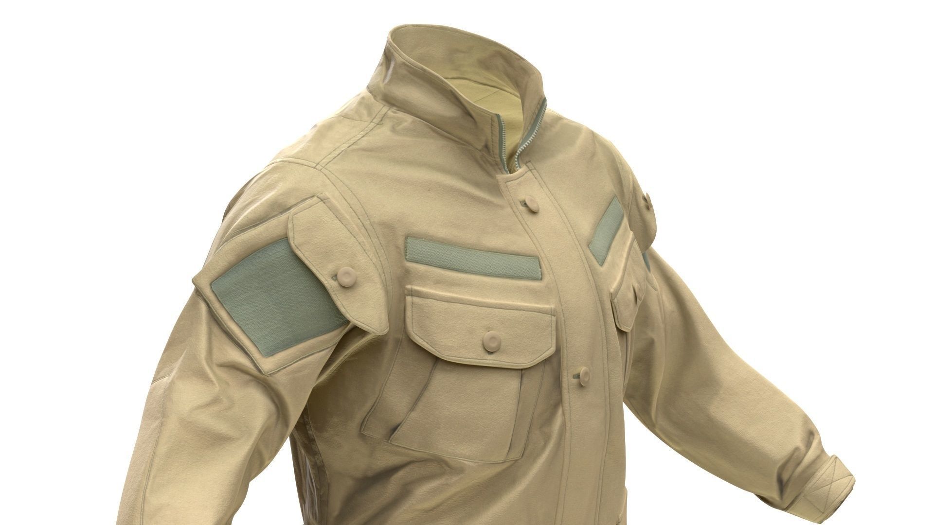 Jacket Low-poly 3D model_9