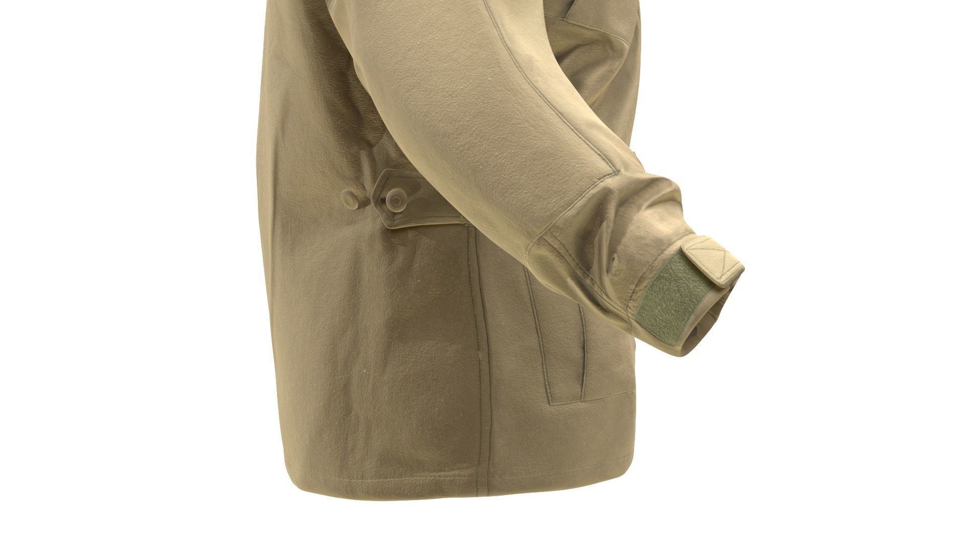 Jacket Low-poly 3D model_11