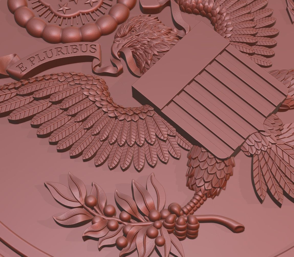 United States Great Seal 3D Print and Engrave America s Legacy 3D print model_4