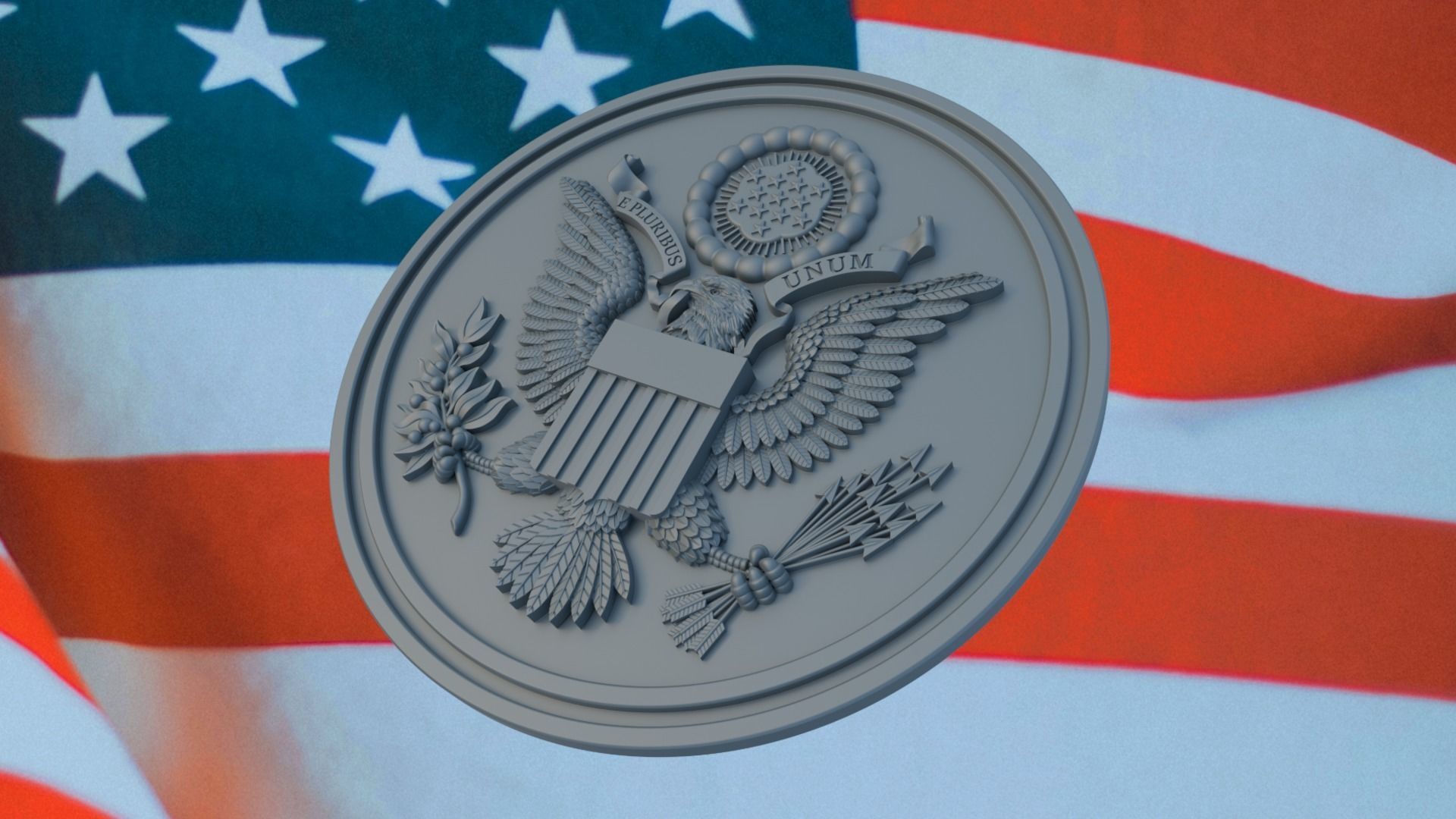 United States Great Seal 3D Print and Engrave America s Legacy 3D print model_2