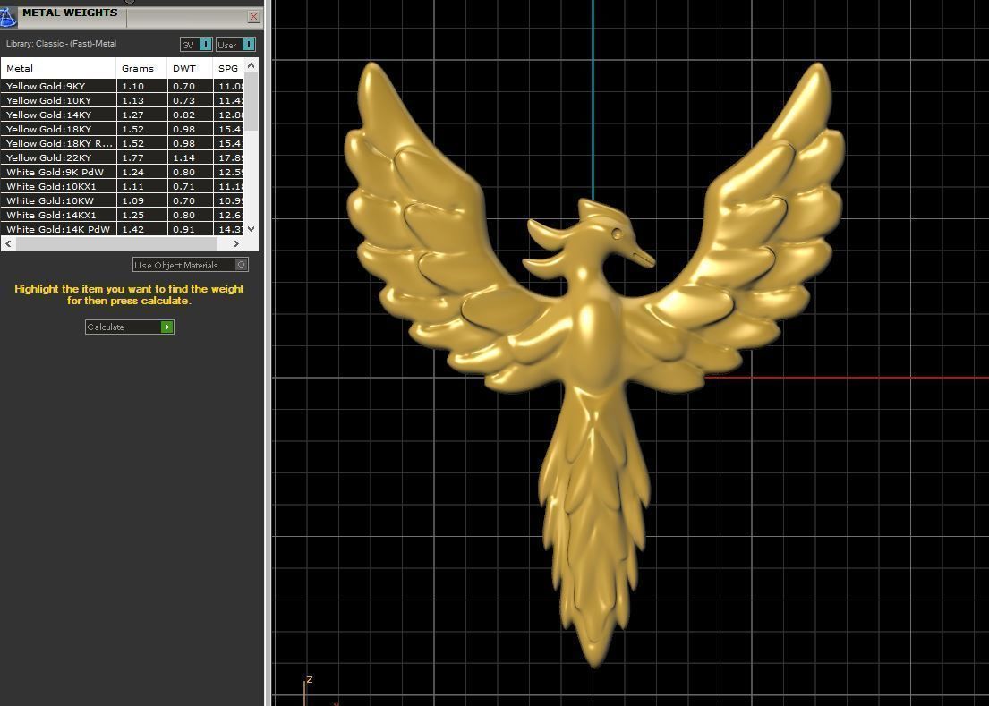 Phoenix Pendant o2 3D print model_2