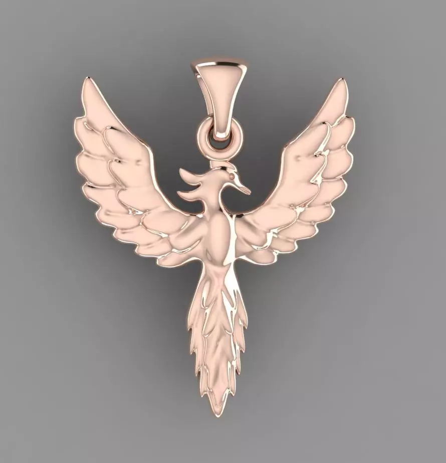 Phoenix Pendant o2 3D print model_0