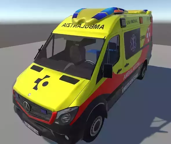 Mercedes Benz Sprinter SACYL Ambulance FBX Model 