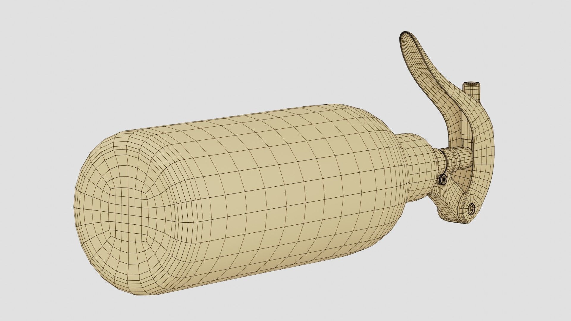 Black Spray Bottle 01 3D model_21