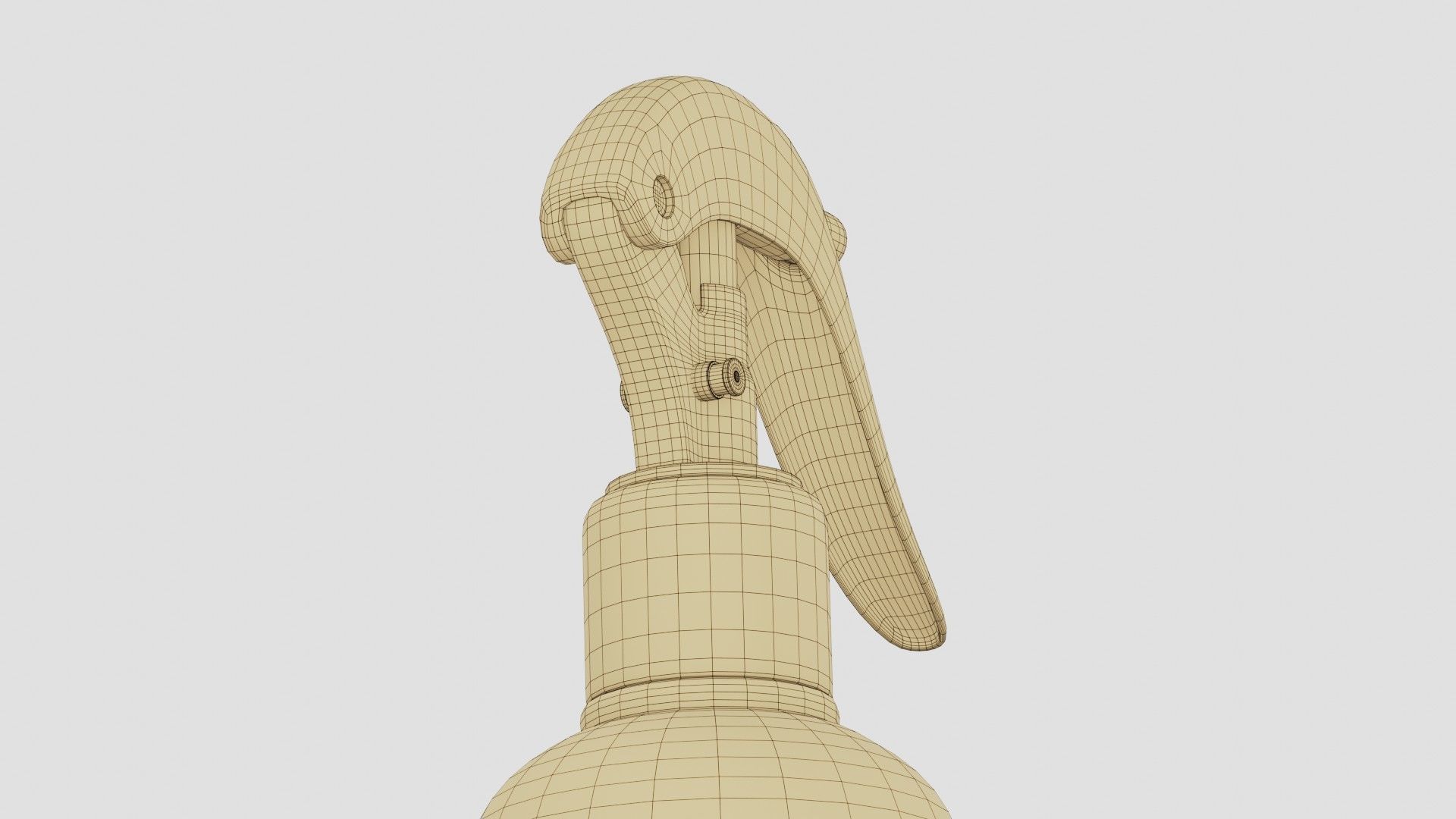 Black Spray Bottle 01 3D model_19