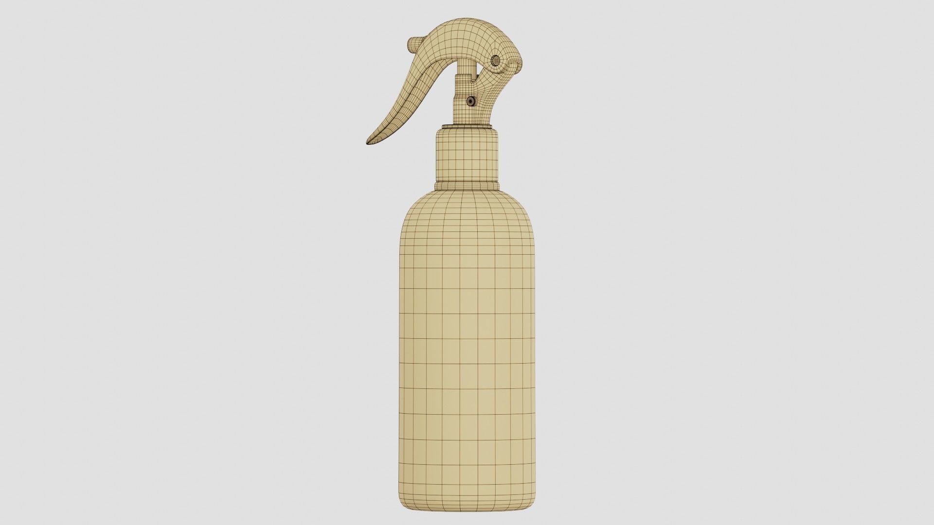 Black Spray Bottle 01 3D model_16