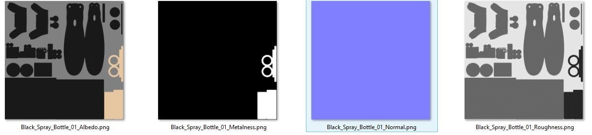 Black Spray Bottle 01 3D model_24