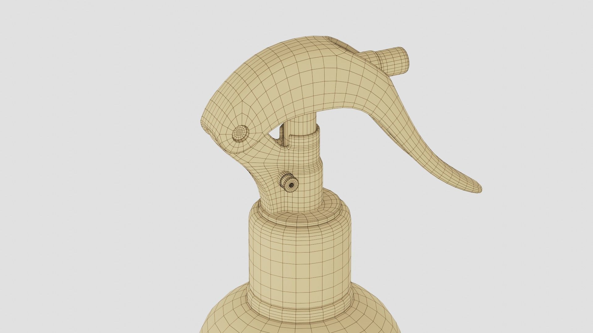 Black Spray Bottle 01 3D model_18