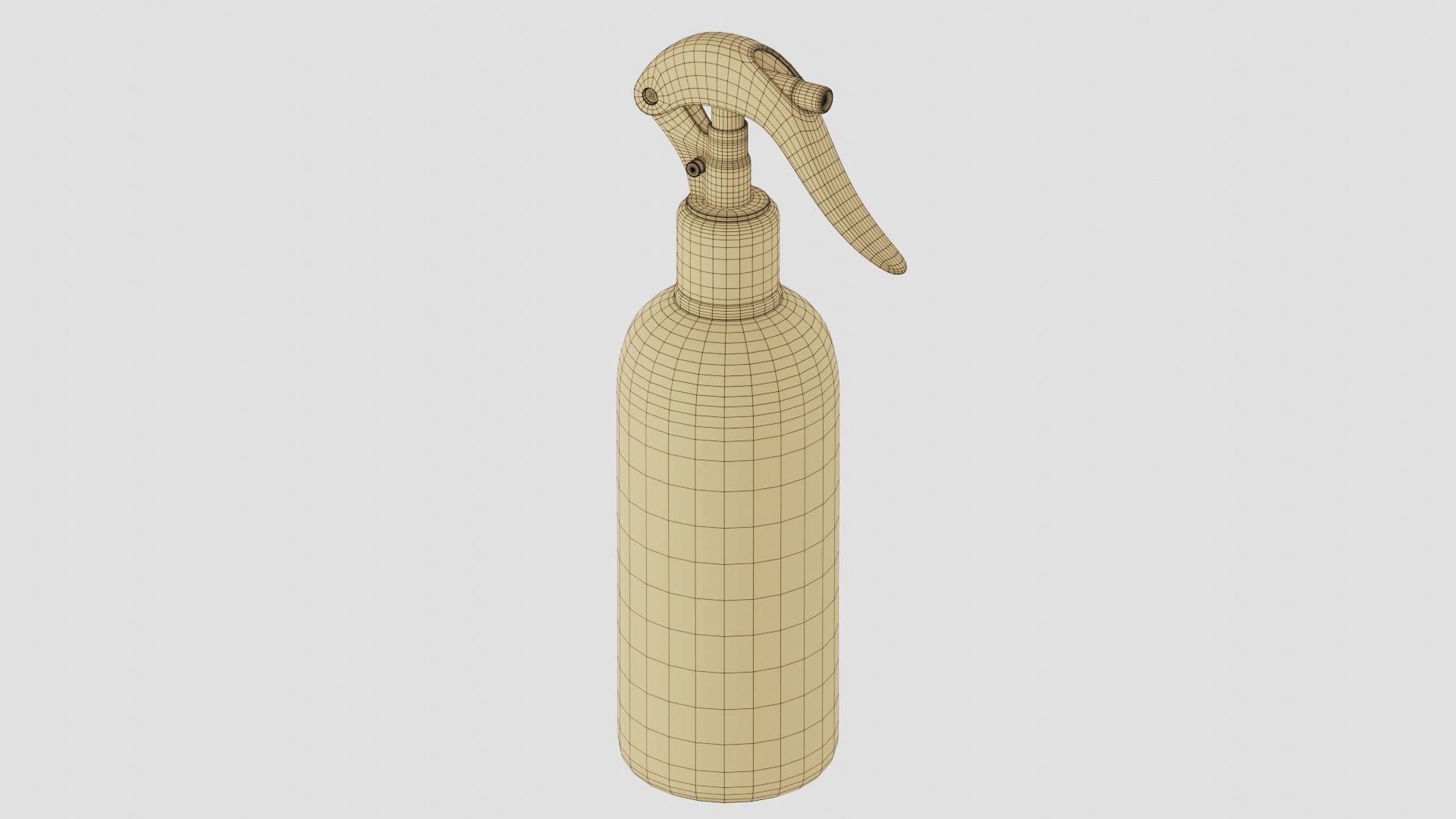 Black Spray Bottle 01 3D model_17