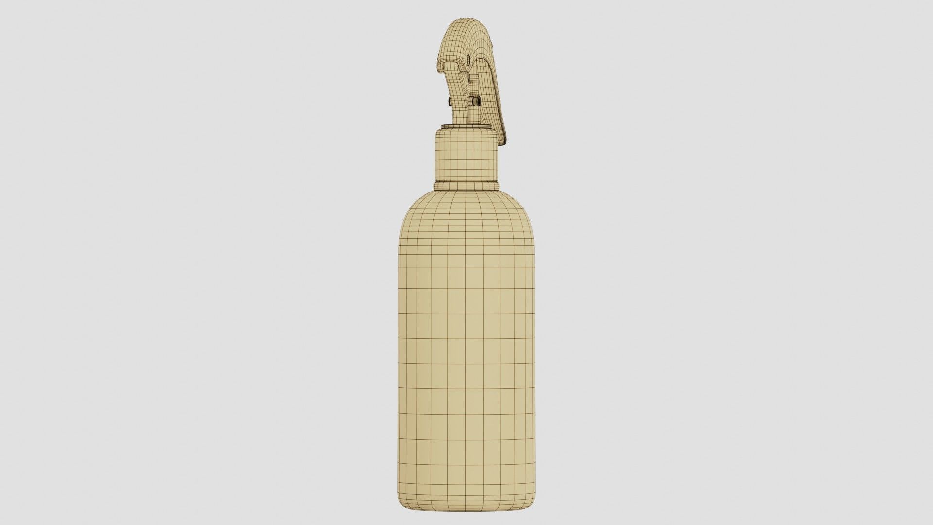 Black Spray Bottle 01 3D model_15