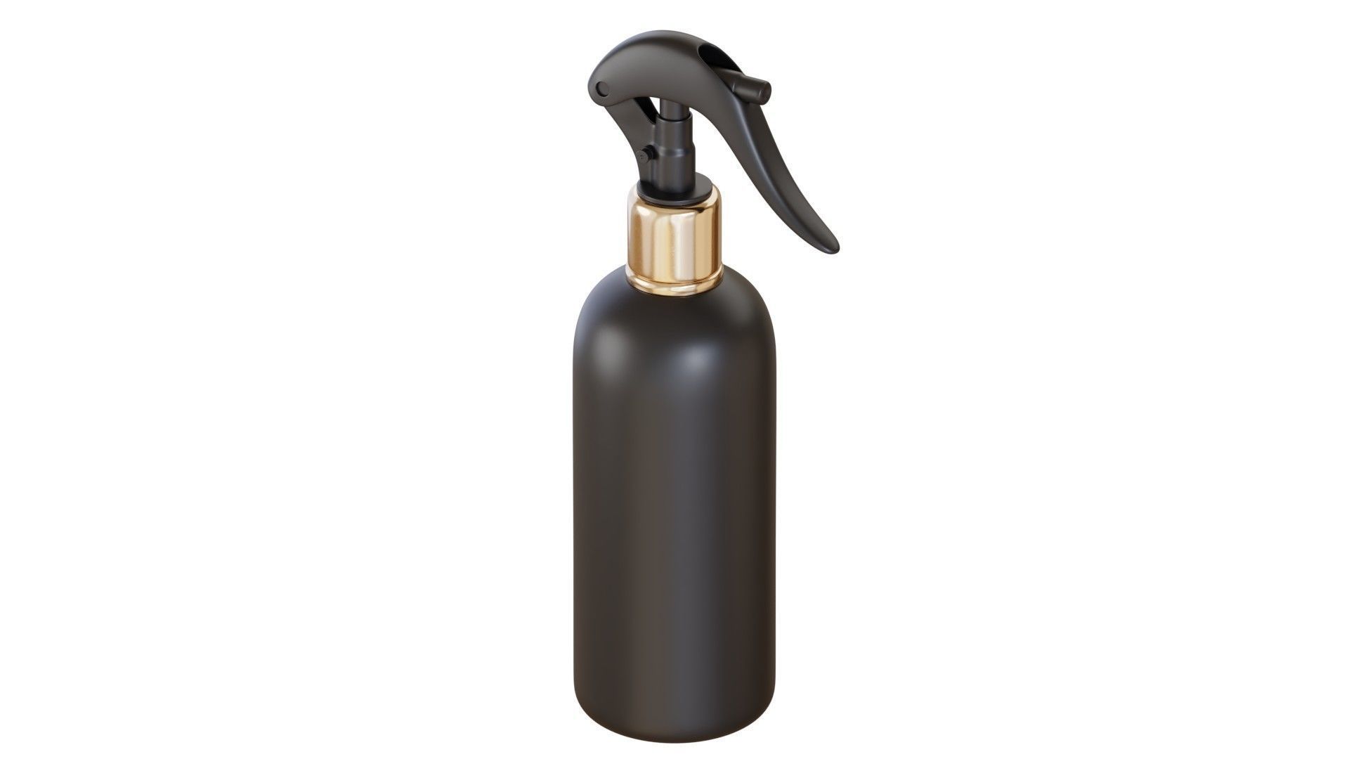 Black Spray Bottle 01 3D model_6