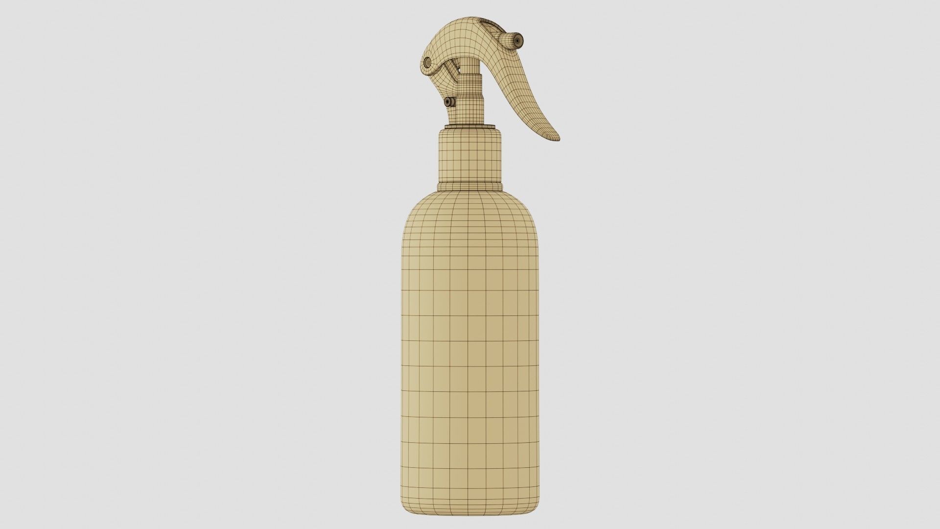 Black Spray Bottle 01 3D model_11