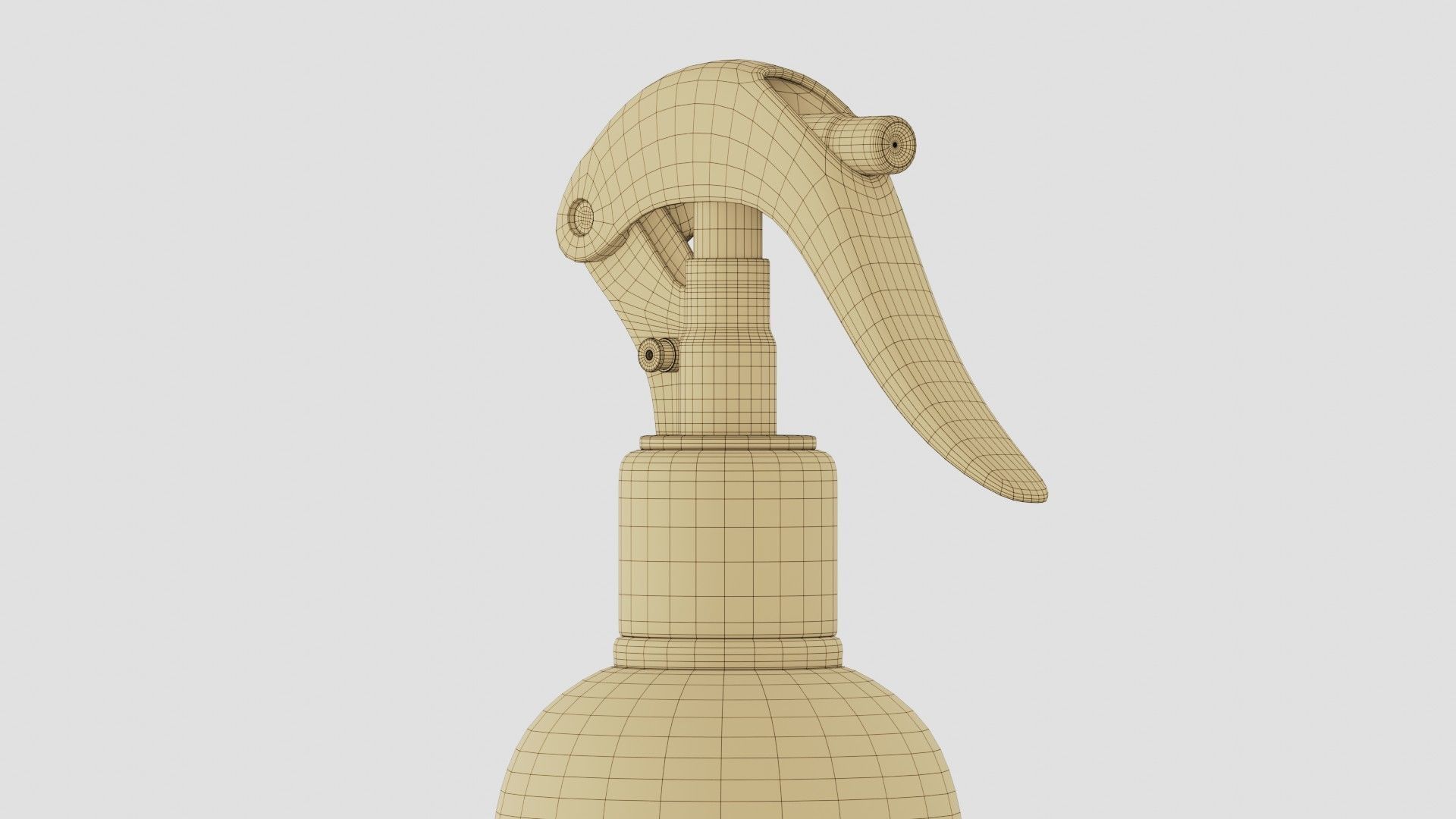 Black Spray Bottle 01 3D model_13