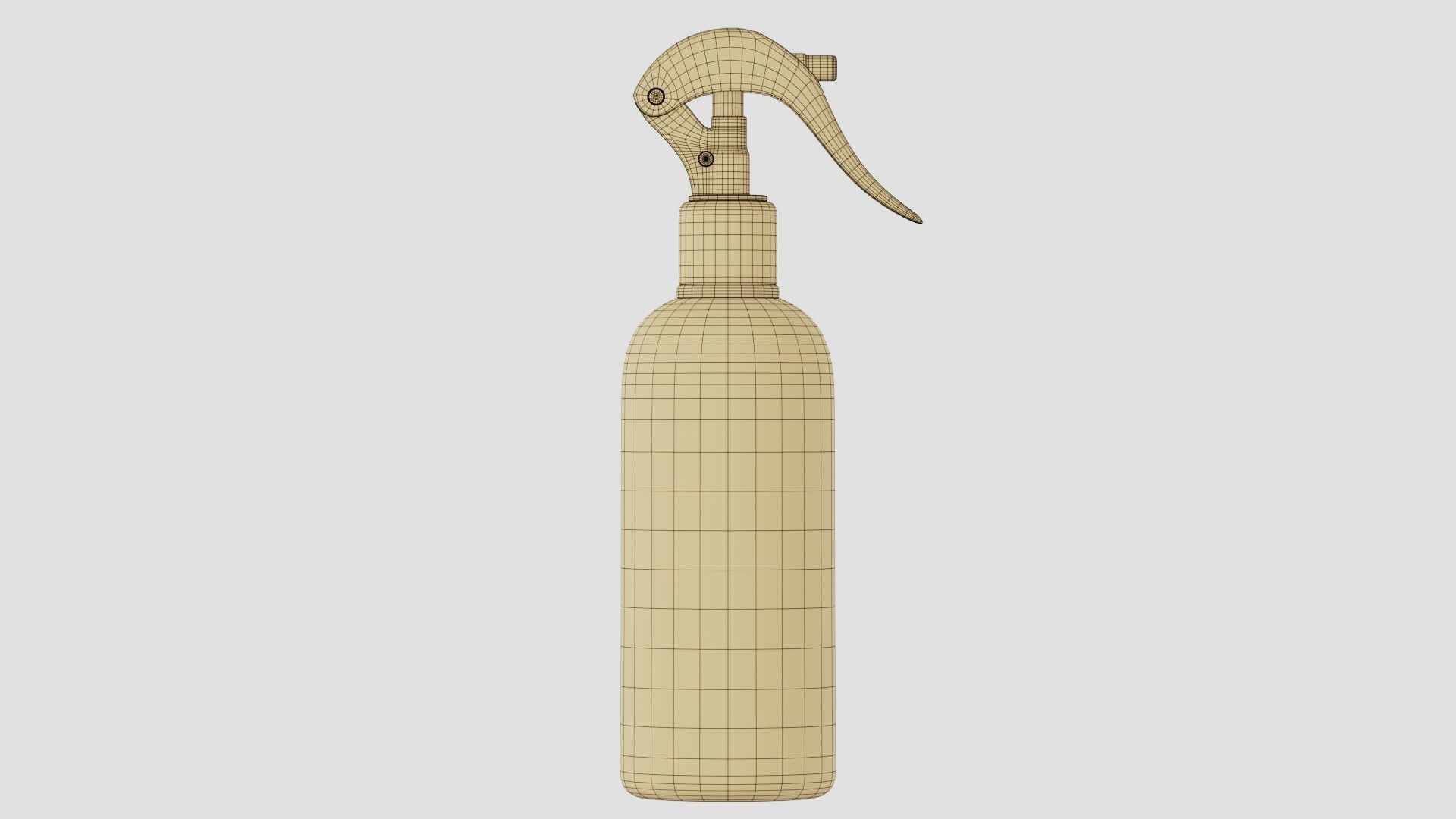 Black Spray Bottle 01 3D model_14