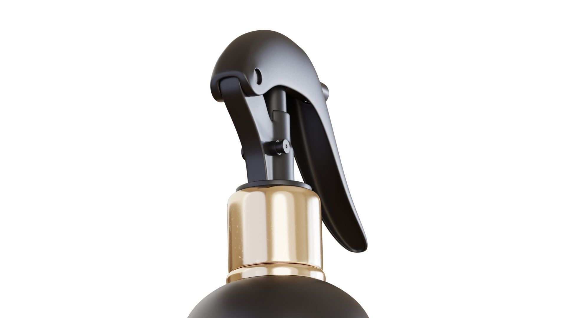 Black Spray Bottle 01 3D model_8