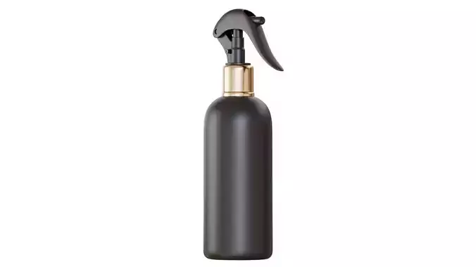 Black Spray Bottle 01 3D model