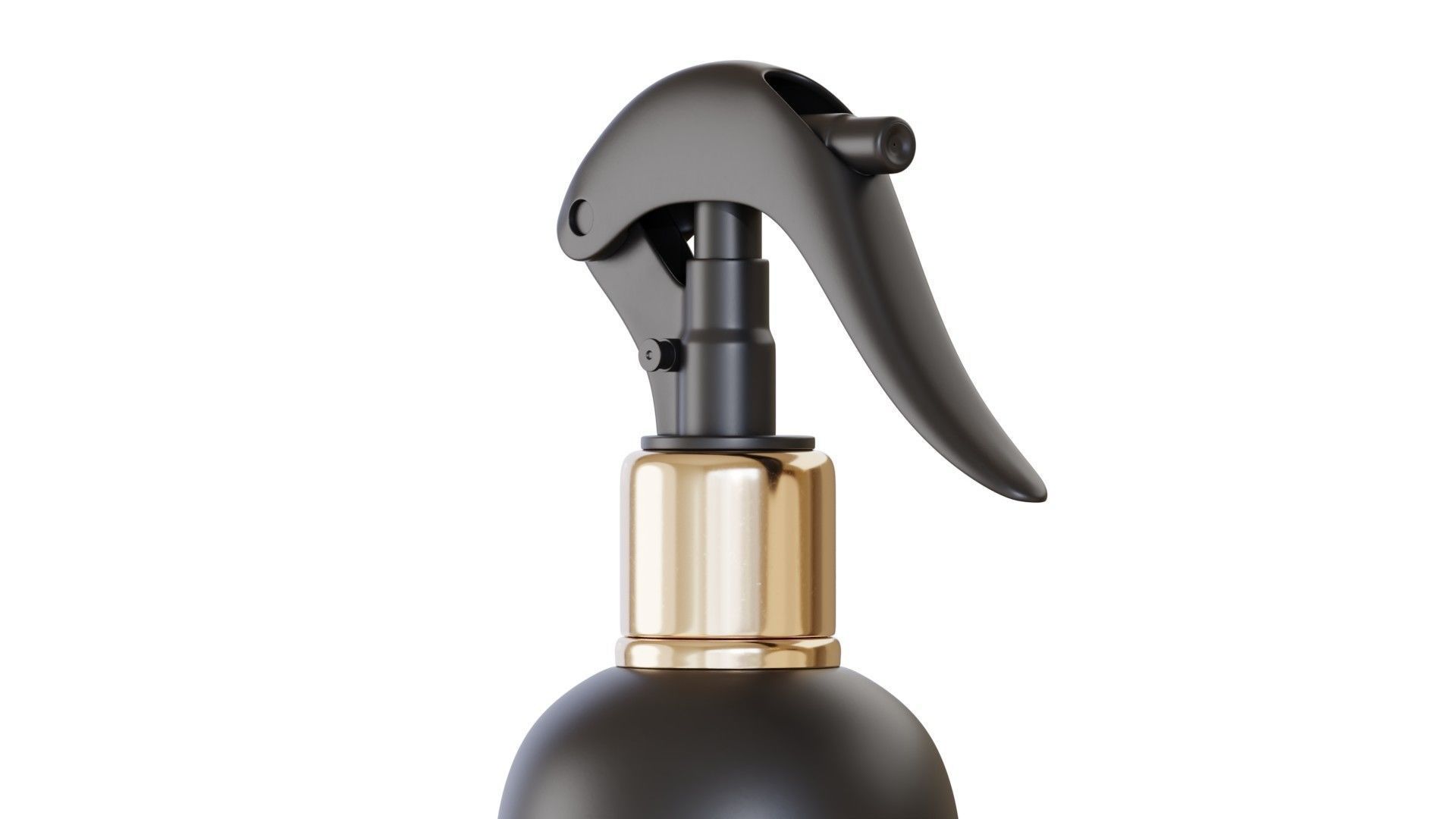 Black Spray Bottle 01 3D model_2