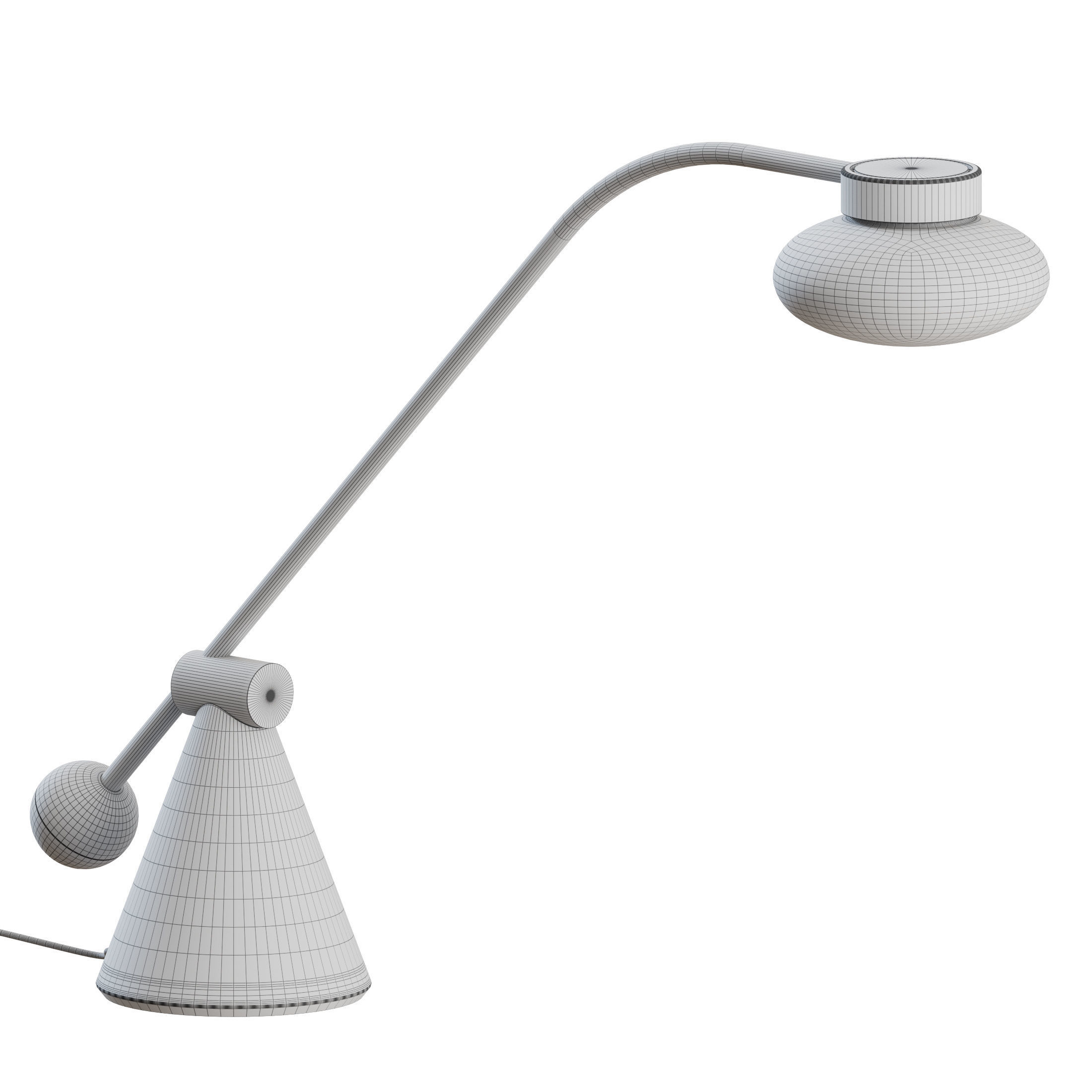 Mun Table Lamp by Steller Works 3D model_2