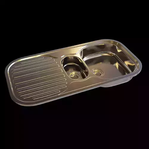 3D Replica Single Kitchen Sink