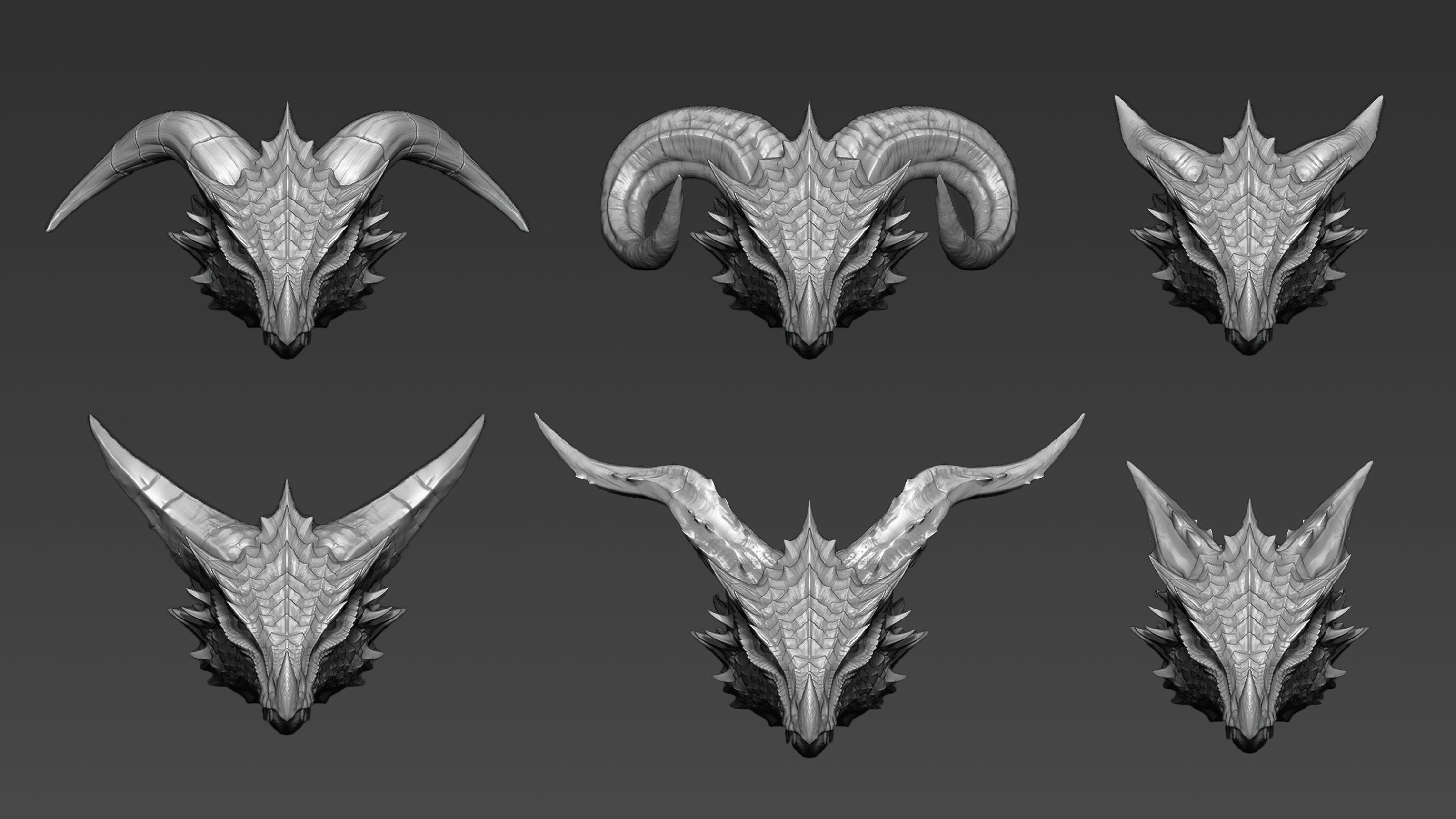 The Ultimate Horns pack for Dragons Texture_7