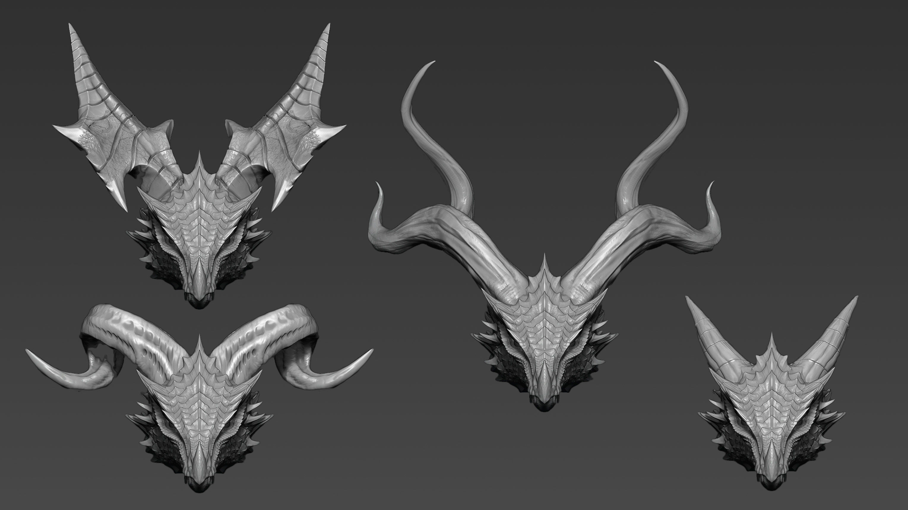 The Ultimate Horns pack for Dragons Texture_9