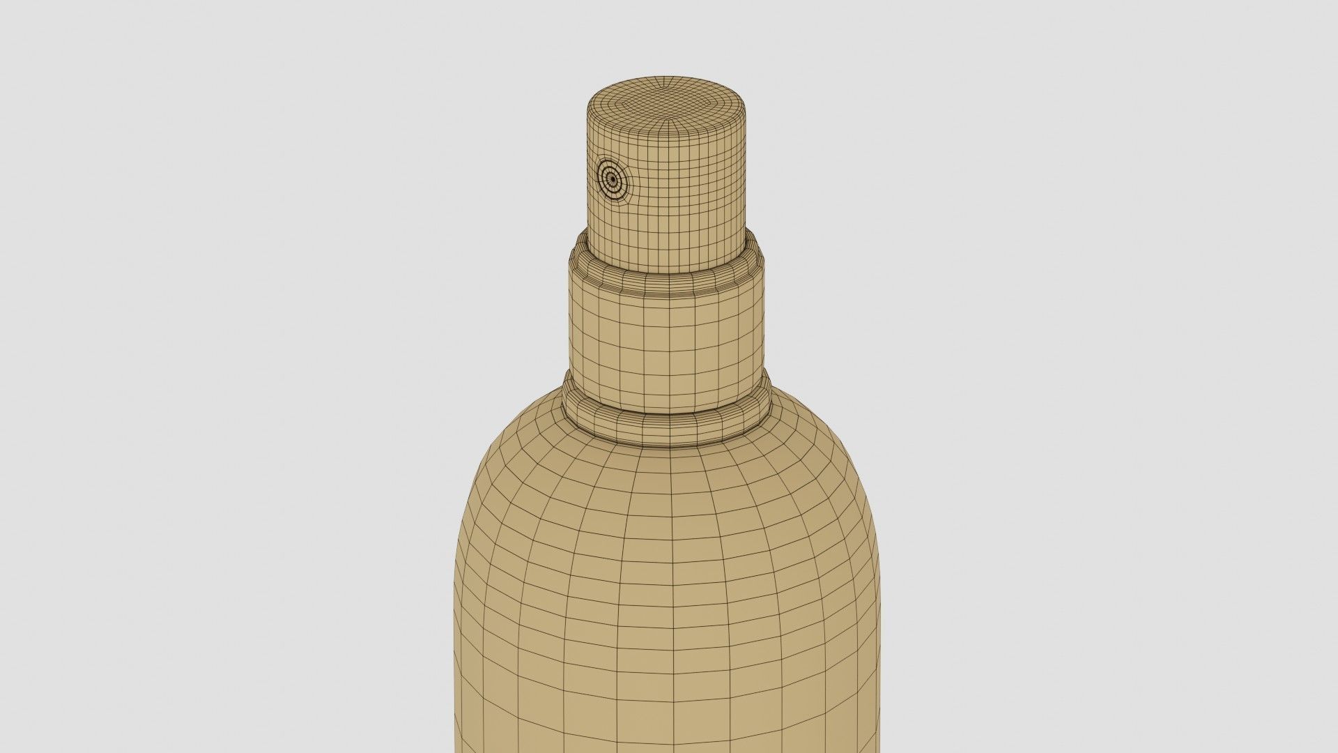 Black Spray Bottle 02 3D model_10
