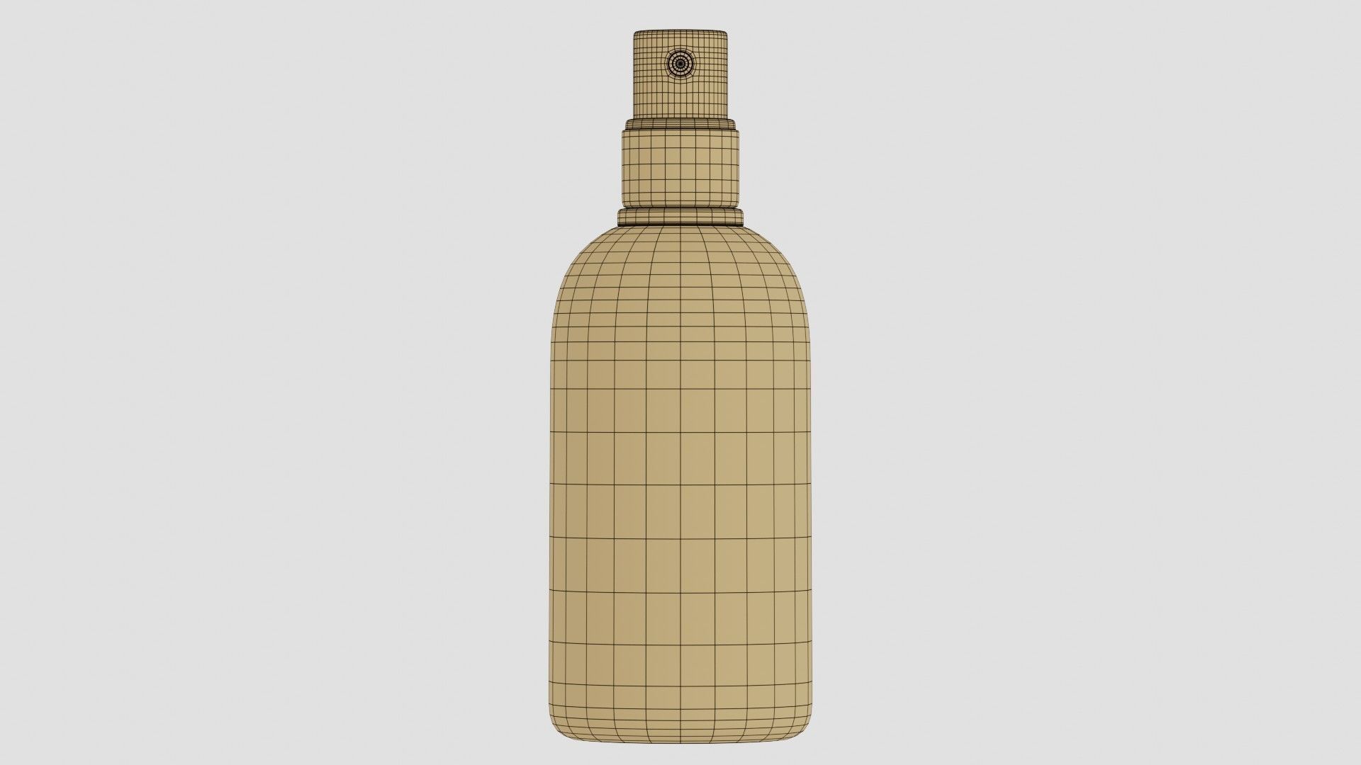 Black Spray Bottle 02 3D model_6