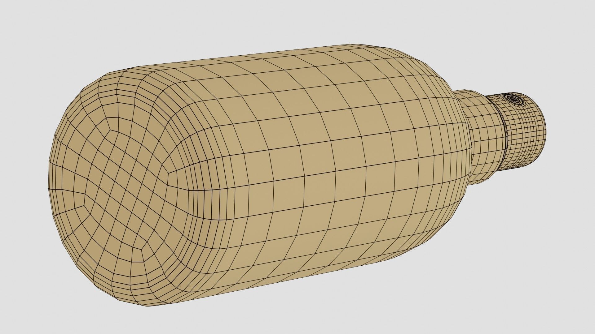 Black Spray Bottle 02 3D model_11