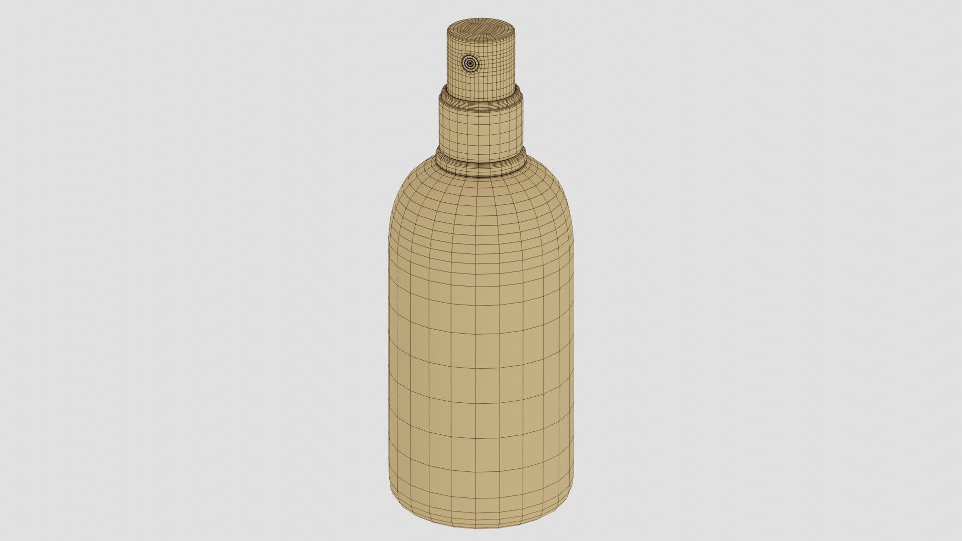 Black Spray Bottle 02 3D model_8