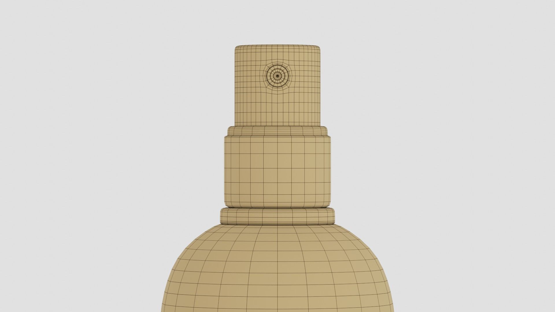 Black Spray Bottle 02 3D model_7
